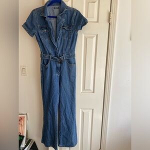 Nasty gal denim jumpsuit size 4 never worn